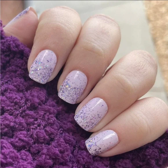 *Retired* Color Street: Lavish Lavender | Purple Glitter Sparkles Clear Overlay - Picture 8 of 15